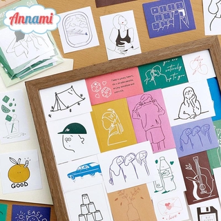 Set 40 Nhãn Dán Trang Trí Hình Nhân Vật Hoạt Hình Xinh Xắn
