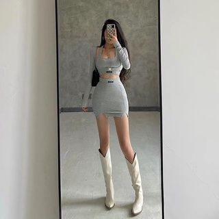 Set áo vay thể thao 3 món Ulzzang