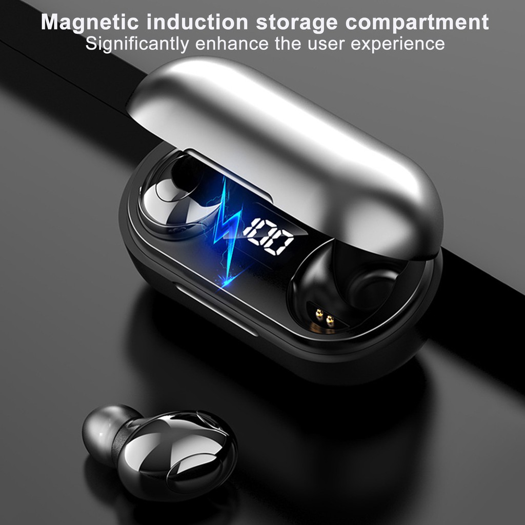 Tai Nghe Nhét Tai Không Dây Bluetooth 5.0 Mini Cảm Ứng Thông Minh 9d T8 Tws