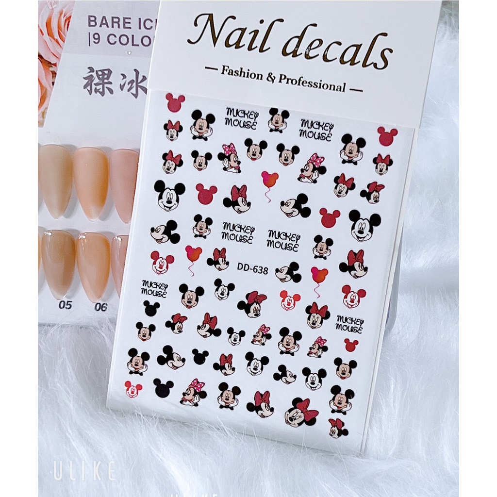 Sticker & Decal dán móng tay sticker nhiều hình nghộ nghĩnh