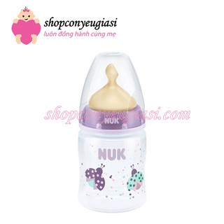 Bình Sữa Nuk 150ml ( núm cao su, cổ rộng, nhựa PP) - Made in Germany