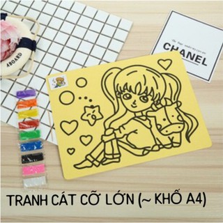 Sỉ 100 tranh tô màu cát loại to