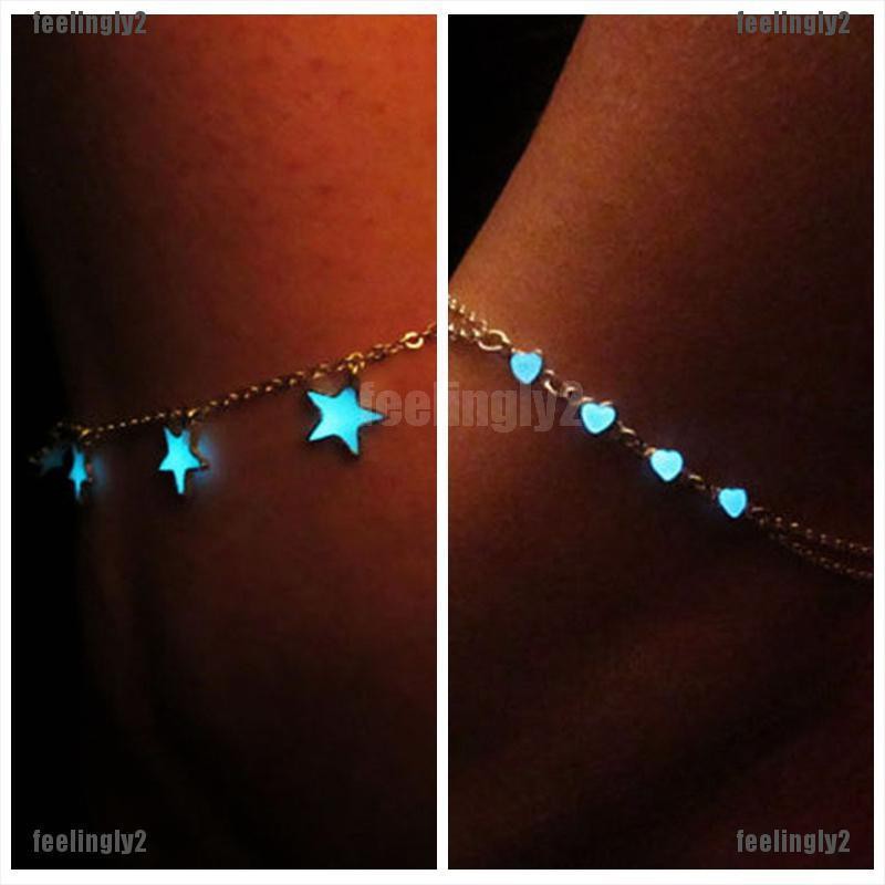 ❤Mặt Trời❤ Lắc Chân Dạ Quang Phong Cách Cổ Điển Thanh Lịch Cho Nữ