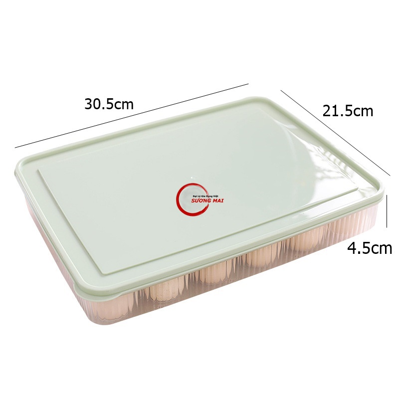 [Giá Sỉ] Hộp Nhựa Đựng Trứng 24 Quả, Khay Nhựa Đựng Thực Phẩm Có Nắp