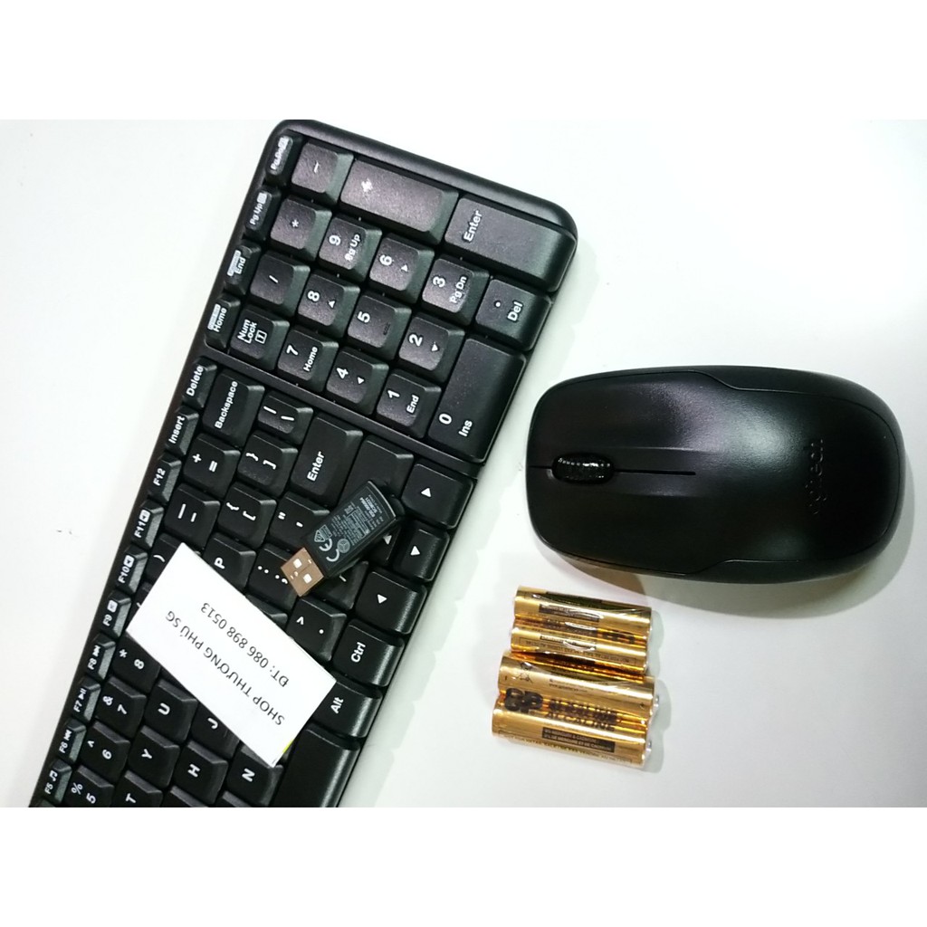 Bộ phím chuột không dây Combo Keyboard - Mouse Logitech - MK220