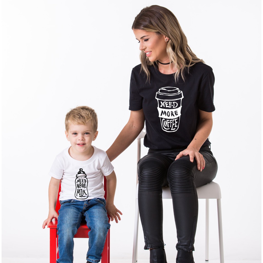 Set áo gia đình Need More Beer, Need more Coffee, Need more Milk - Thời trang Familylove