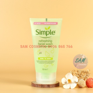 Sữa Rửa Mặt Dịu Nhẹ Simple Refreshing Facial Wash 150ml