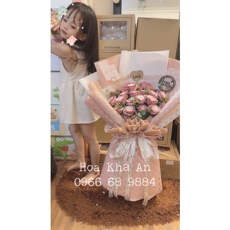 Hoa sáp 7 lớp siêu cao cấp, KT: cao 80cm, rộng 50cm. Bền vĩnh cửu. Mẫu thiết kế Khả An