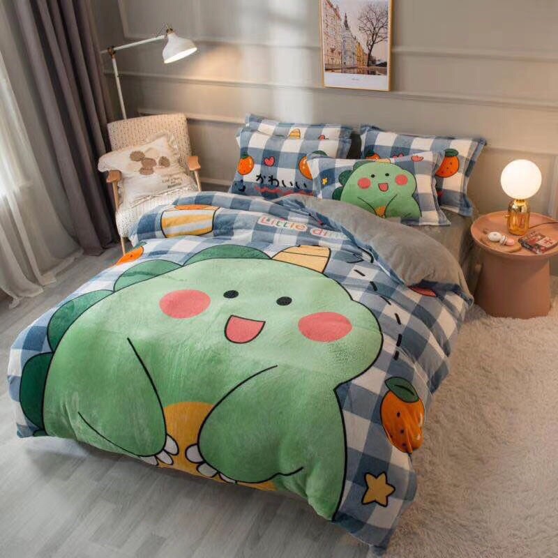 {GIÁ SỈ} Bộ Chăn Ga Nỉ Nhung 3D Mẫu Mới 2019 (Chát chọn mẫu) - Hàng uy tín