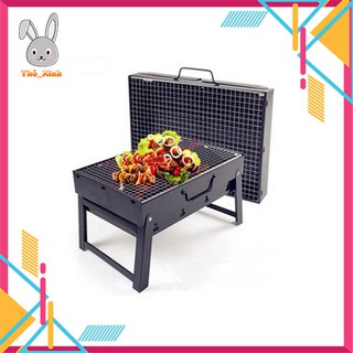 [HÓT] Bếp Nướng Than Hoa Vuông, Bếp Nướng Ngoài Trời Cao Cấp Nhỏ Gọn Tiện Ích
