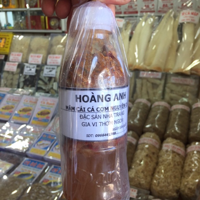 Mắm cá cơm con loại chai