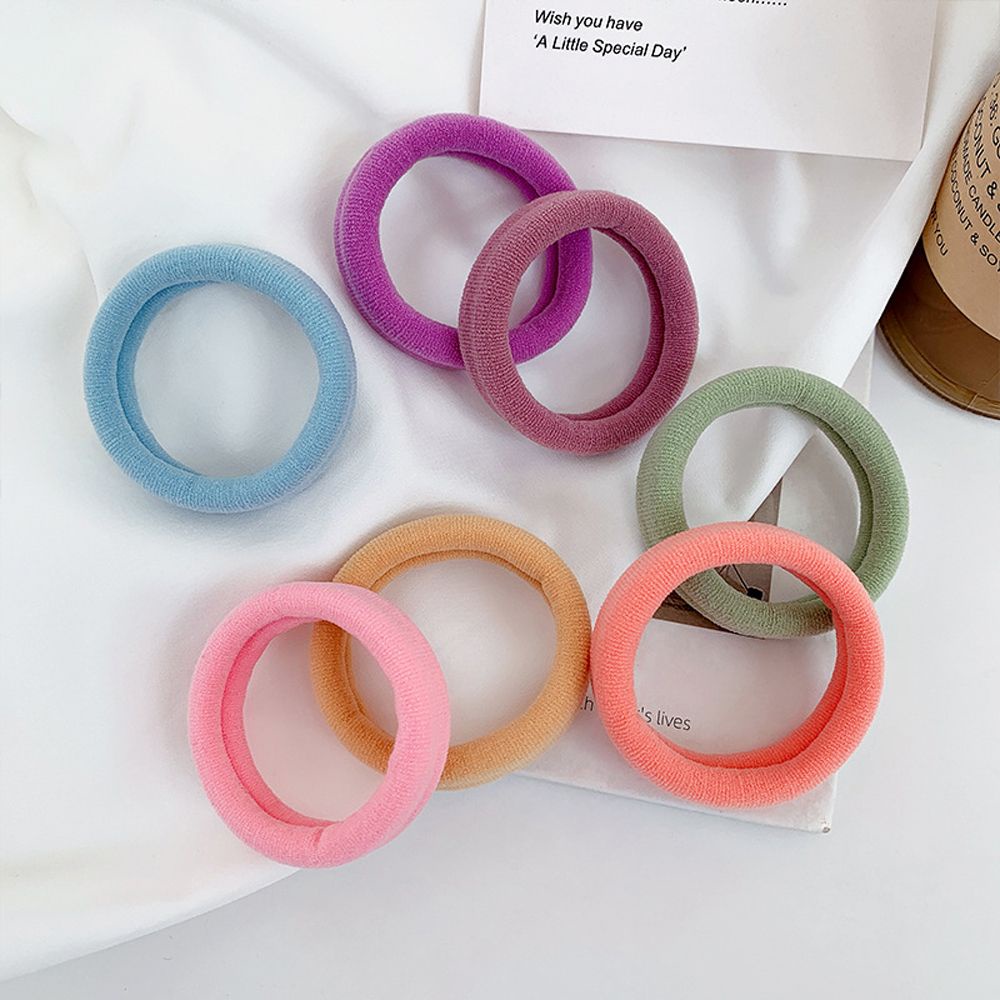 Set 7 dây buộc tóc co giãn màu sắc ngọt ngào phong cách Hàn Quốc thanh lịch nhẹ nhàng cho nữ