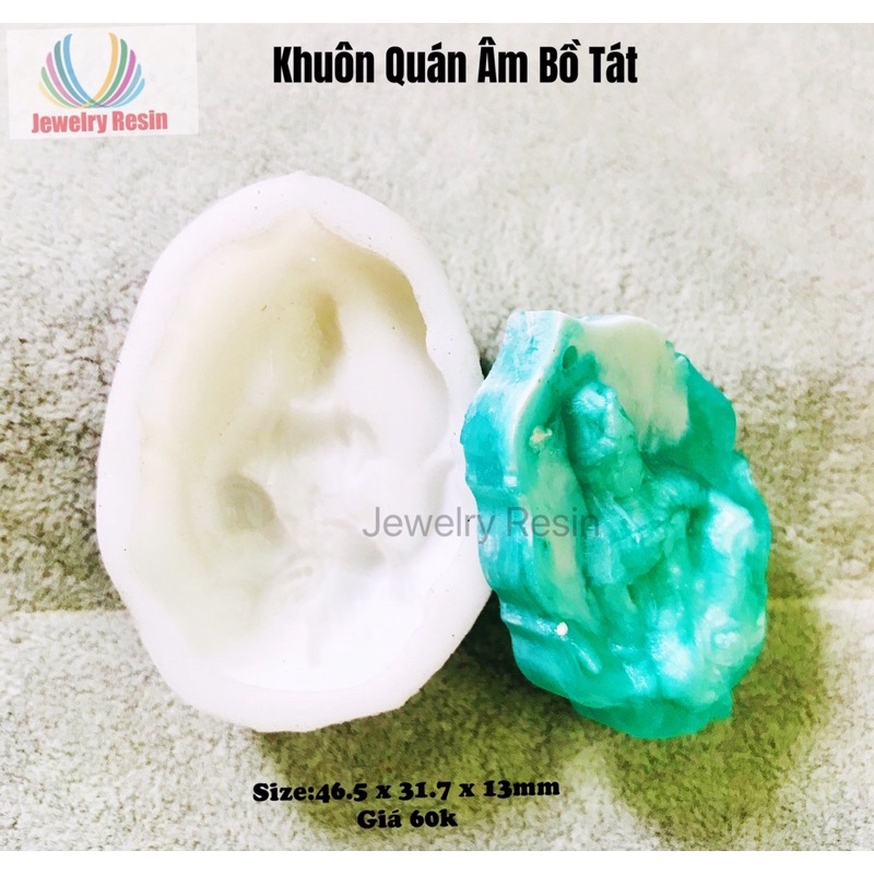 Khuôn Silicone Quán Âm Bồ Tát, Epoxy Resin