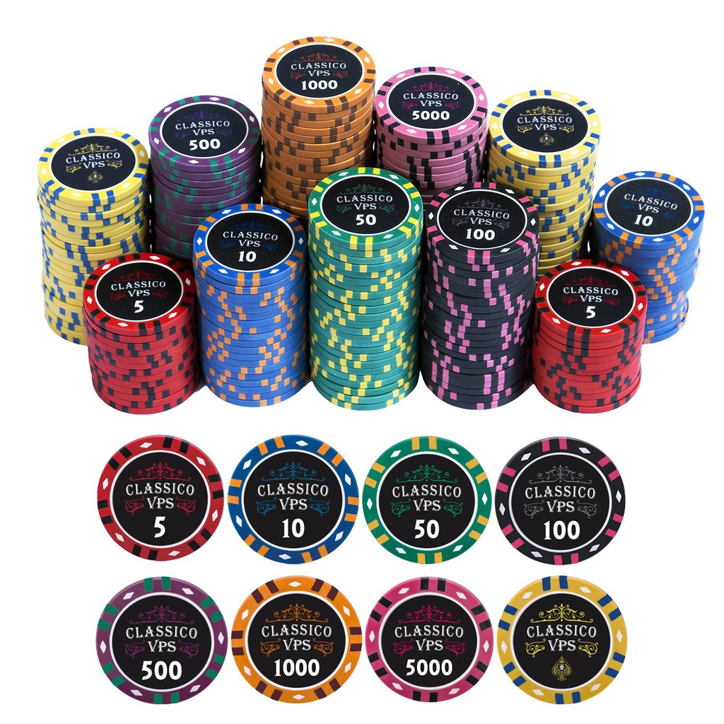 [Chip lẻ] Viet Poker Shop Classico chip – Poker chip set – Phỉnh Poker