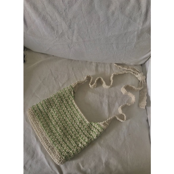 Túi Tote hoạ tiết móc len handmade