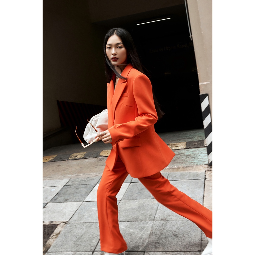Set áo blazer hai hàng cúc và quần ống vẩy HUONG BOUTIQUE HBVEST155