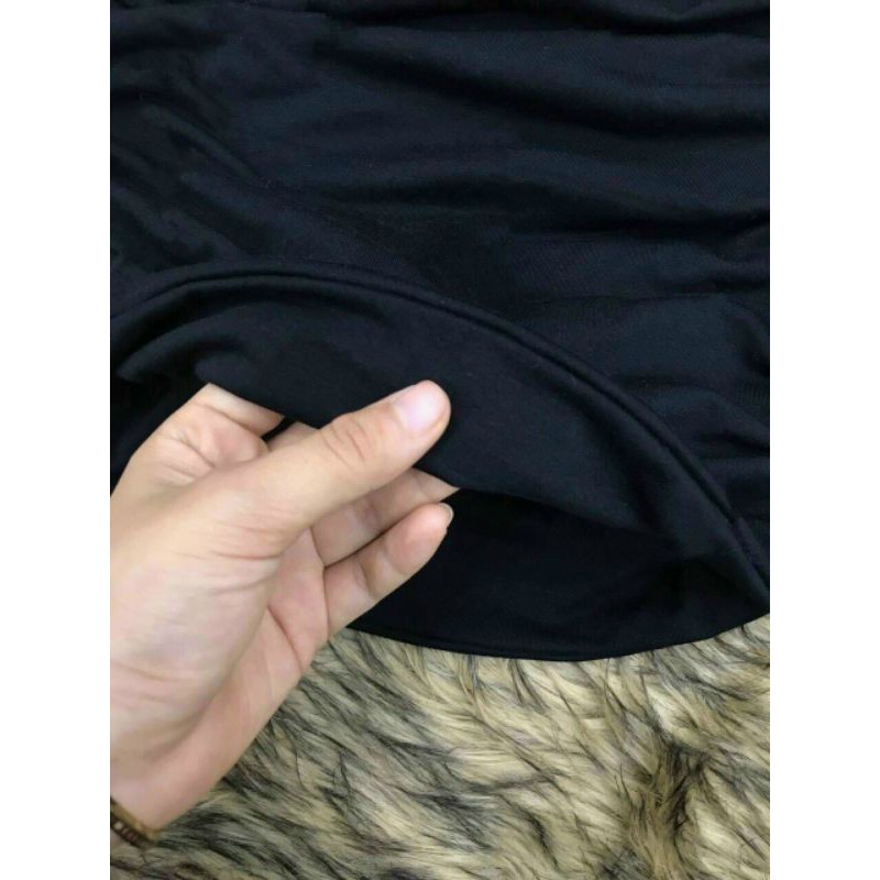 Đầm body trễ vai kiểu khoét eo thun Borip bao chất Free Size dưới 53kg dành cho nữ sexy gợi cảm