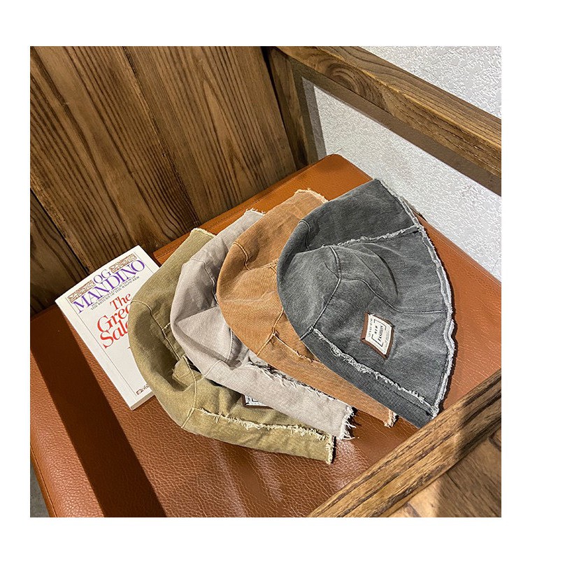 Mũ denim rách cá tính thời trang dành cho nữ