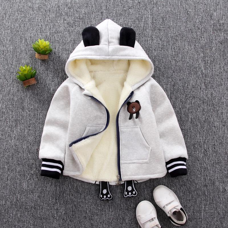 Áo Hoodie Họa Tiết Gấu Hoạt Hình Dễ Thương Cho Bé 6m-5t