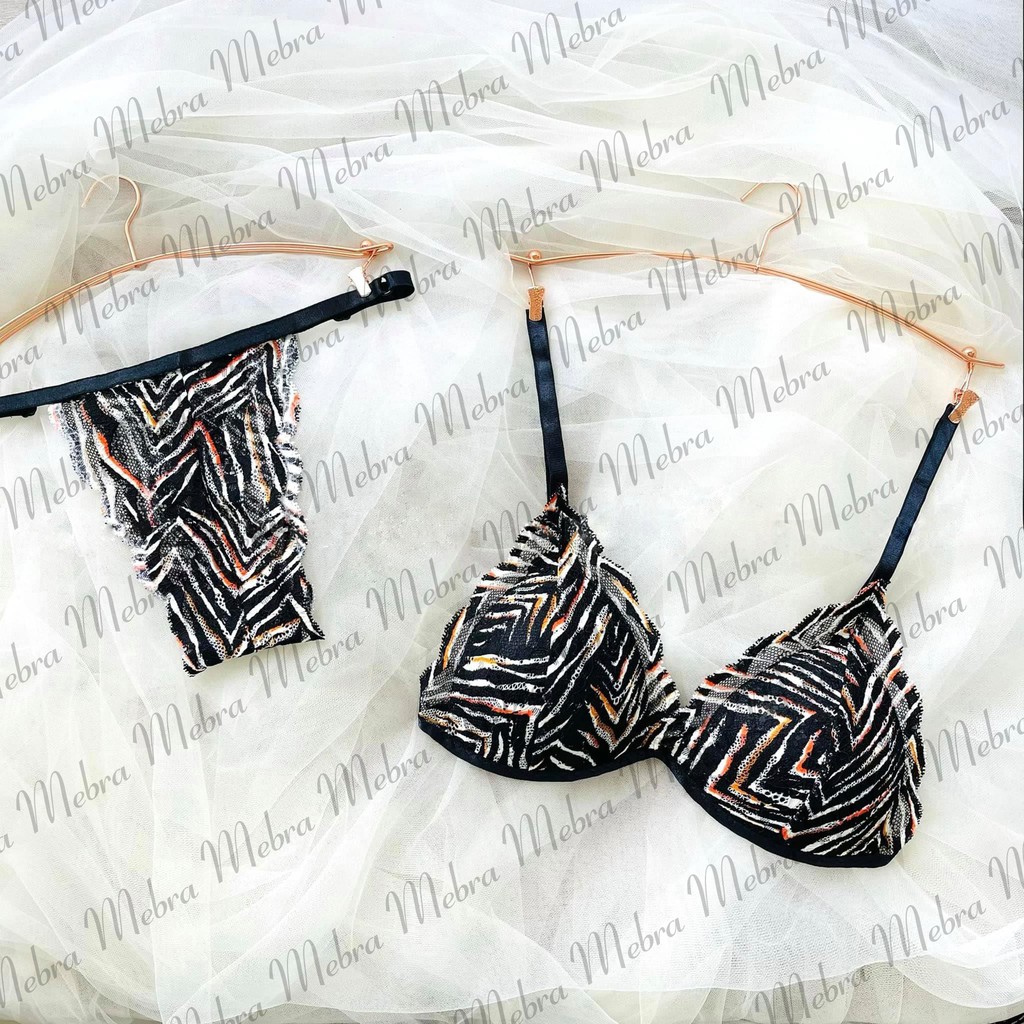 Set đồ lót bralette ren không gọng mút mỏng có tăng đê 4 chiều thương hiệu Mebra, hoạ tiết sang trọng _ MD012 | BigBuy360 - bigbuy360.vn