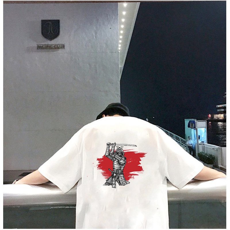 Áo thun unisex độc lạ Samurai form rộng vải dày mịn 2019T1868