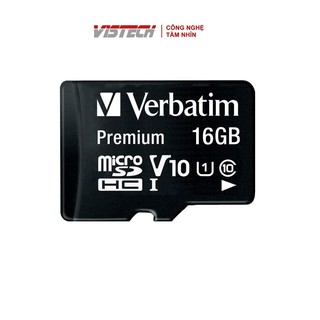 Thẻ nhớ Verbatim Micro SDHC 16GB Class 10