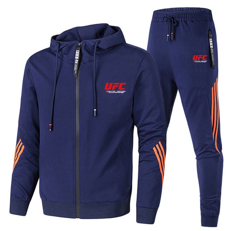 Set Đồ Thể Thao Nam Có Nón Họa Tiết Kẻ Sọc UFC 2022