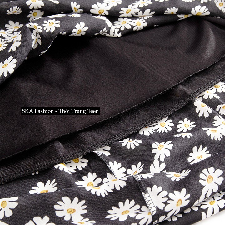 Chân Váy Vintage Hoa Cúc Ulzzang Dáng Dài, Chân Váy Xòe Midi Hoa Cúc Bigsize - SKA | BigBuy360 - bigbuy360.vn