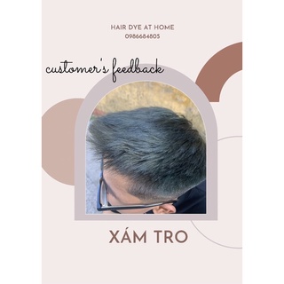 Thuốc nhuộm tóc - XÁM TRO (kèm oxy) phải tẩy