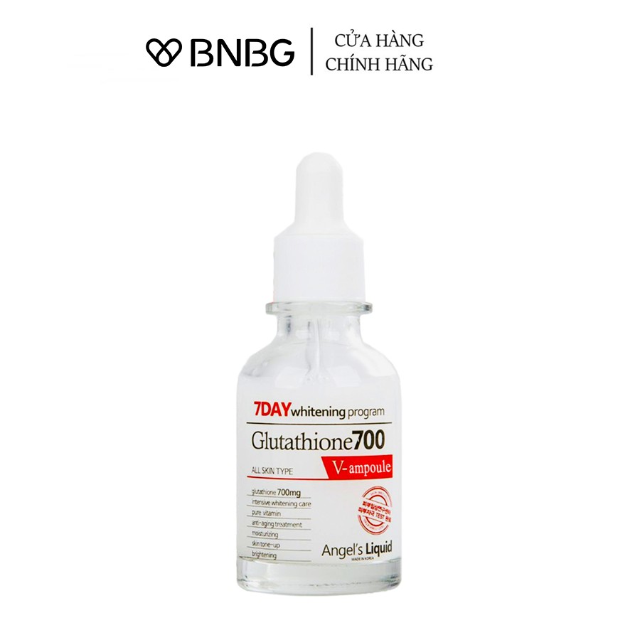 Serum Dưỡng Sáng Da, Làm Mờ Thâm Angel’s Liquid 7day Whitening Program Glutathione 700 V-Ampoule 30ml