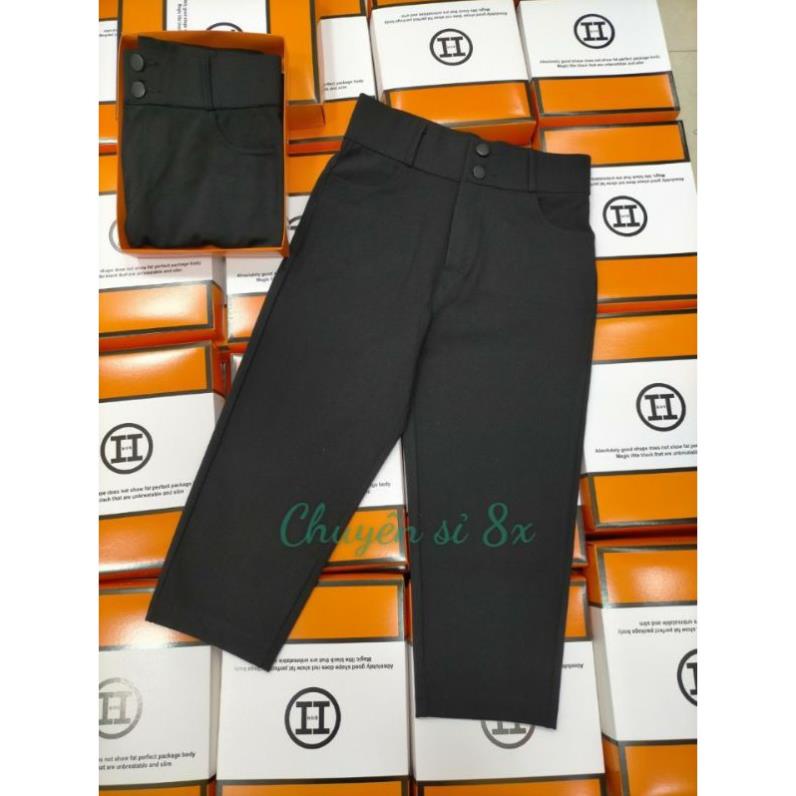 QUẦN LEGGING LỬNG - NGỐ CẠP CAO 2 KHUY KHÓA GIỮ HỘP H [ SIÊU HÓT | BigBuy360 - bigbuy360.vn