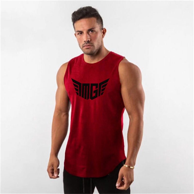 Áo thun cho nam tập thể hình không tay thời trang hè