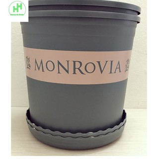 2 Bộ Chậu Nhựa Trồng Hoa Cây Cảnh (Chậu + Đĩa) MONROVIA CN 2Gal