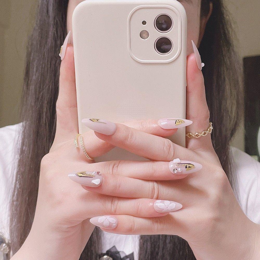 QQMALL Bộ Móng Tay Giả Có Thể Tháo Rời Tiện Dụng Cho Salon Làm Móng