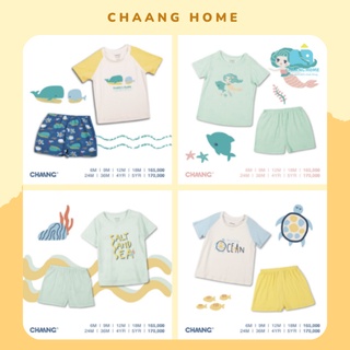Chaang bộ cộc tay hè cho bé trai bé gái cotton SS2022D01 sea