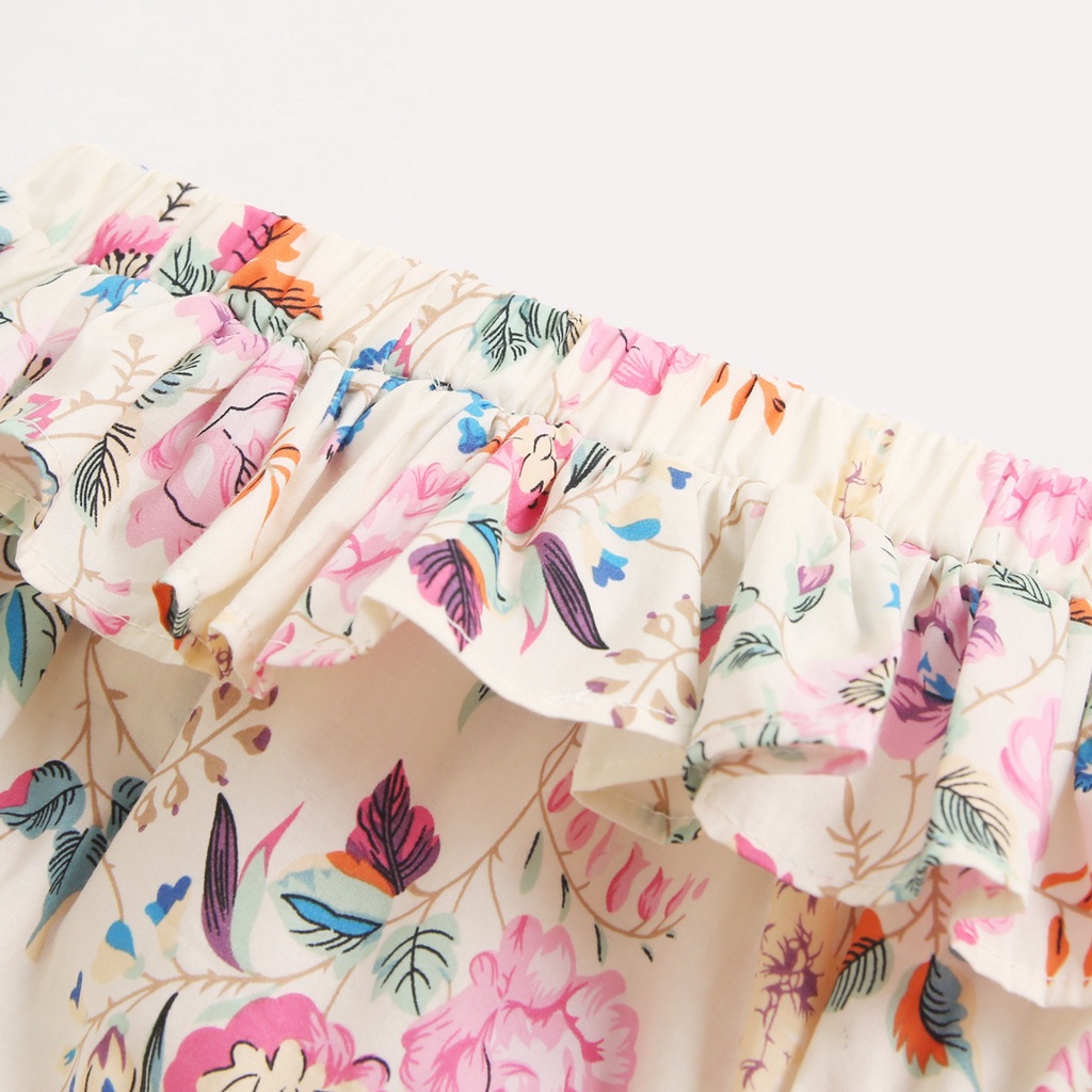 Sanlutoz Bộ Quần Áo In Hoa Dễ Thương Cho Bé Gái Sơ Sinh