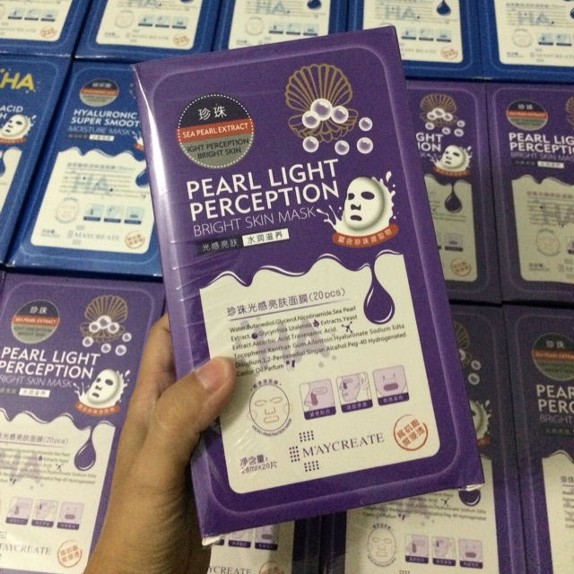 (Có sẵn )1 Hộp mặt nạ HA 20 miếng xanh và tím | BigBuy360 - bigbuy360.vn