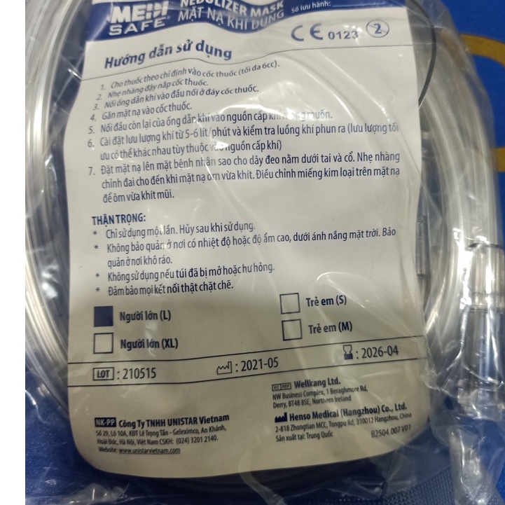 BỘ MẶT NẠ XÔNG KHÍ DUNG (mask khí dung) MPV, Medisafe