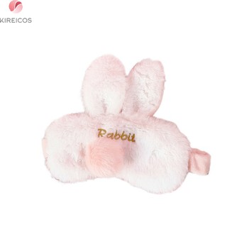 Miếng che mắt ngủ thỏ chú hề lông mềm trắng