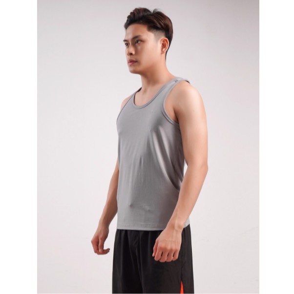 Áo tank-top nam ARISTINO dáng Slim fit tôn dáng, cotton thấm hút mồ hôi tốt, co giãn nhẹ -  ATT010S8