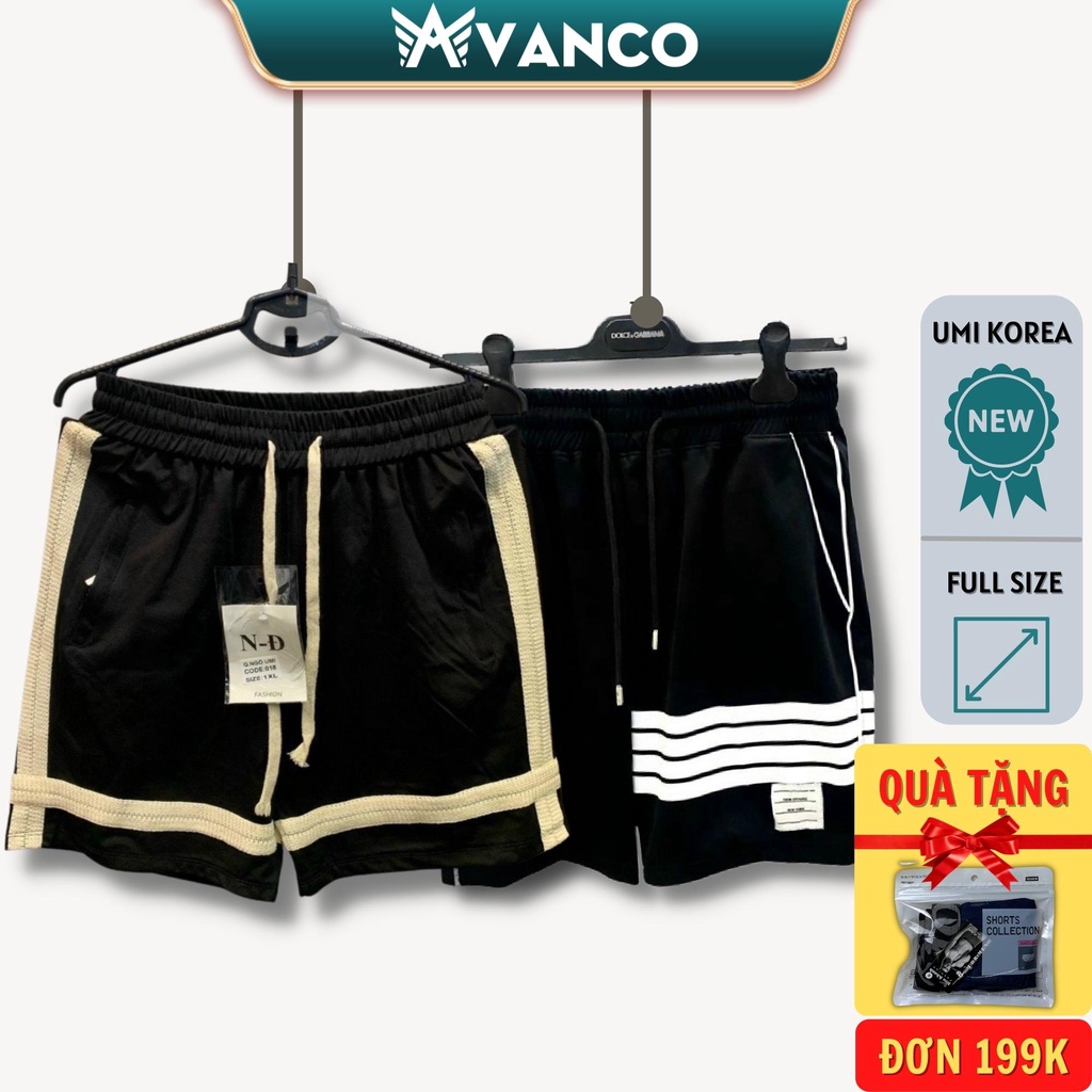 Quần đùi nam mặc nhà, short ngắn đẹp cao cấp UMI KOREA mùa hè 2022 mẫu mới AVANCO - QD173