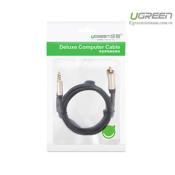 Cáp chuyển 3.5mm sang Coaxial 2m UGREEN 20733 Hàng chính hãng