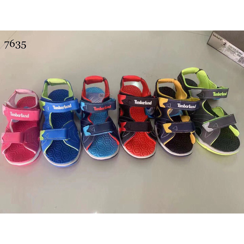 Sandal Timberland dư xịn xuất Mỹ siêu vip xịn xò, nồi đồng cối đá cho bé trai và bé gái đi mùa hè hàng có sẵn kèm video