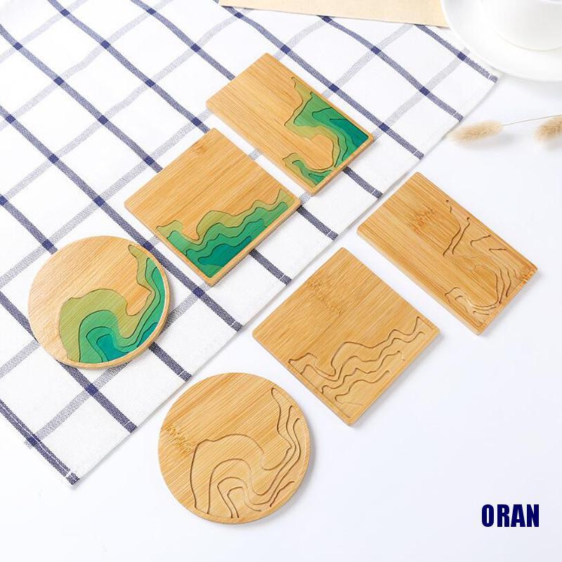 Miếng lót ly bằng gỗ handmade dùng làm đồ thủ công DIY