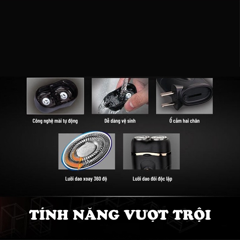 Máy Cạo Râu Máy Cạo Lông Chống Nước Cao Cấp SUN.Z