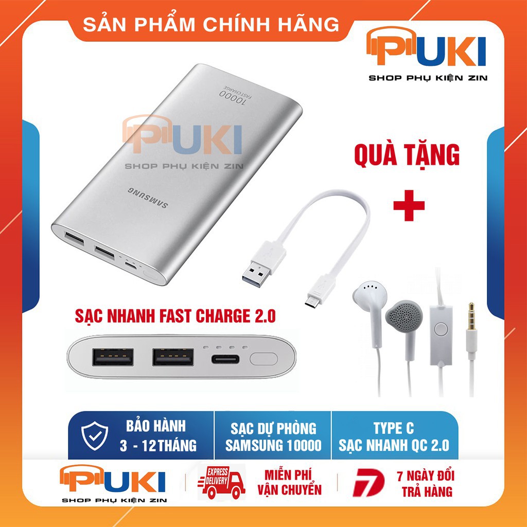 Pin Sạc Dự Phòng Samsung 10000mAh Fast Charge Cổng Type C - Hàng Chính Hãng