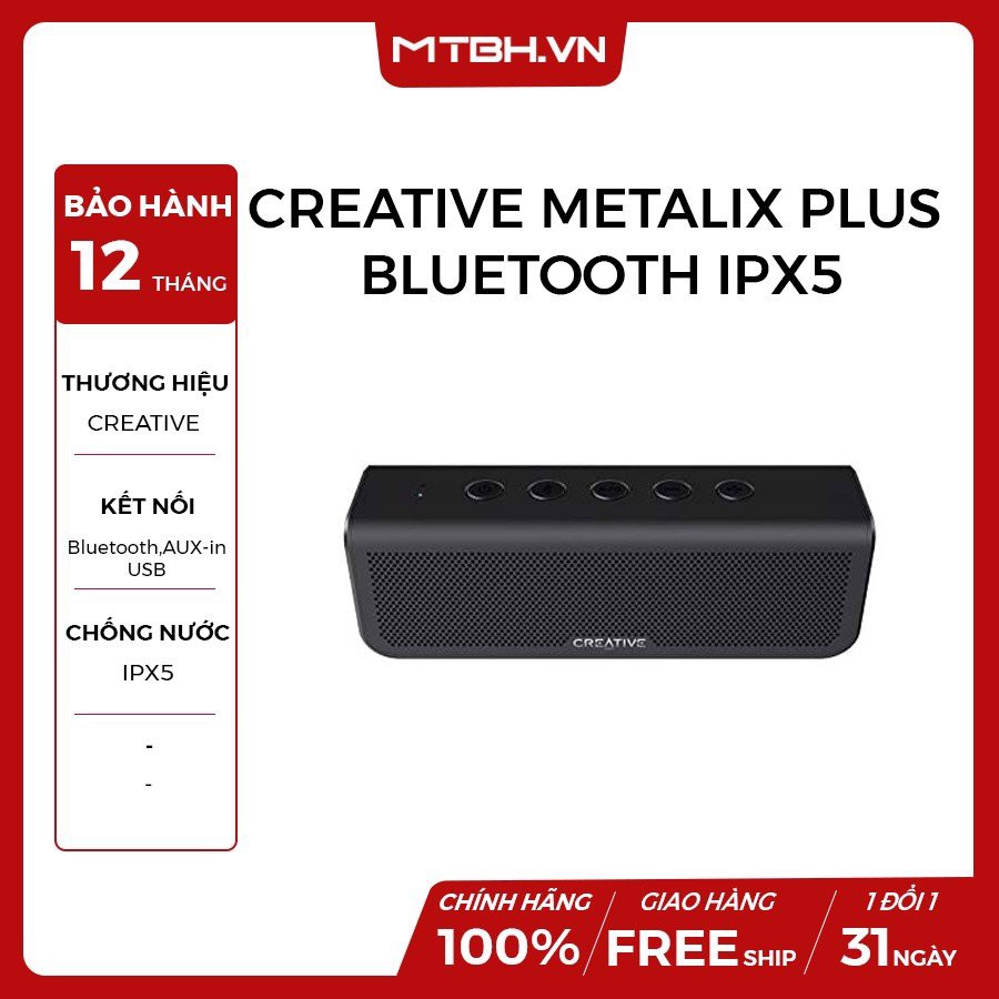 LOA CREATIVE METALIX PLUS BLUETOOTH IPX5