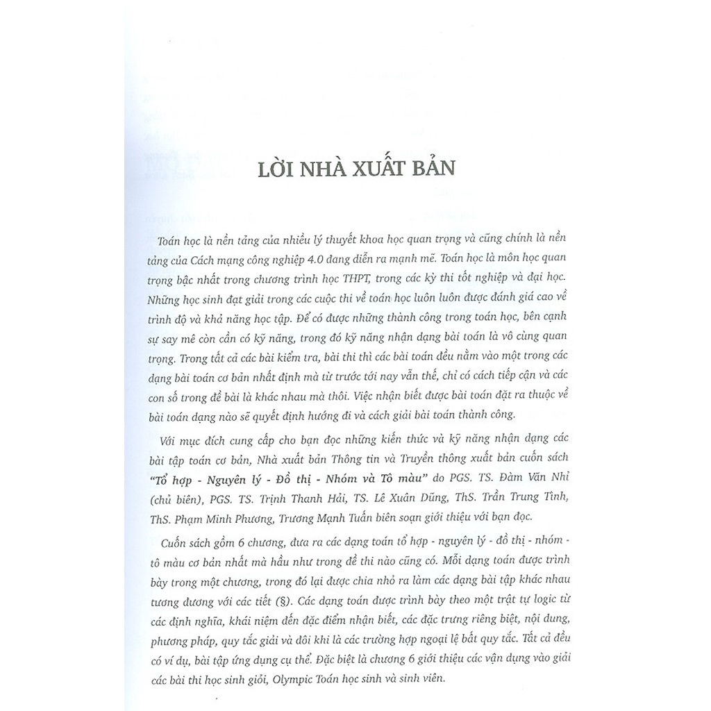 Sách Tổ Hợp - Nguyên Lý - Đồ Thị - Nhóm Và Tô Màu