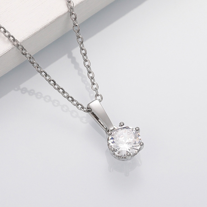 Vòng cổ 6 Móng Đính Đá Zircon Sang Trọng Cho Nữ