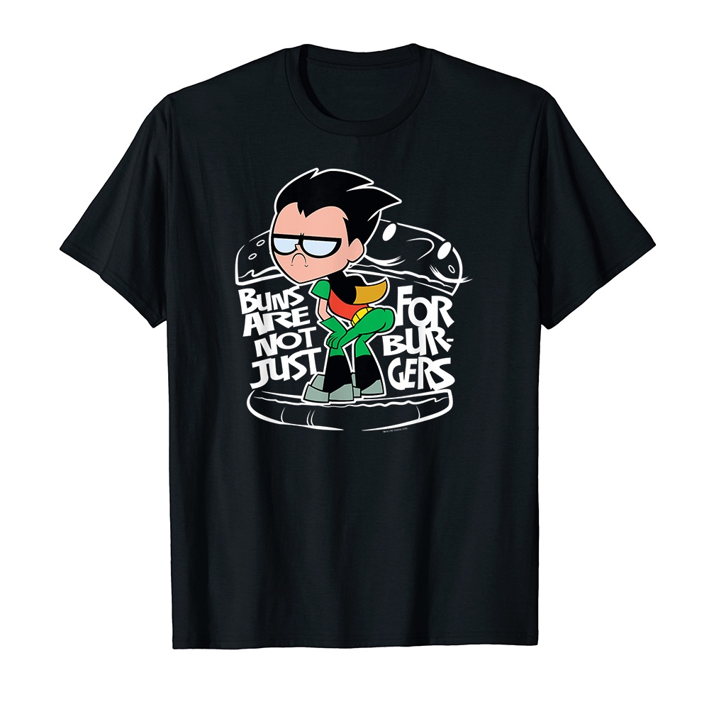 Áo thun cotton unisex HTFashion in hình Teen Titans Go Robin Buns